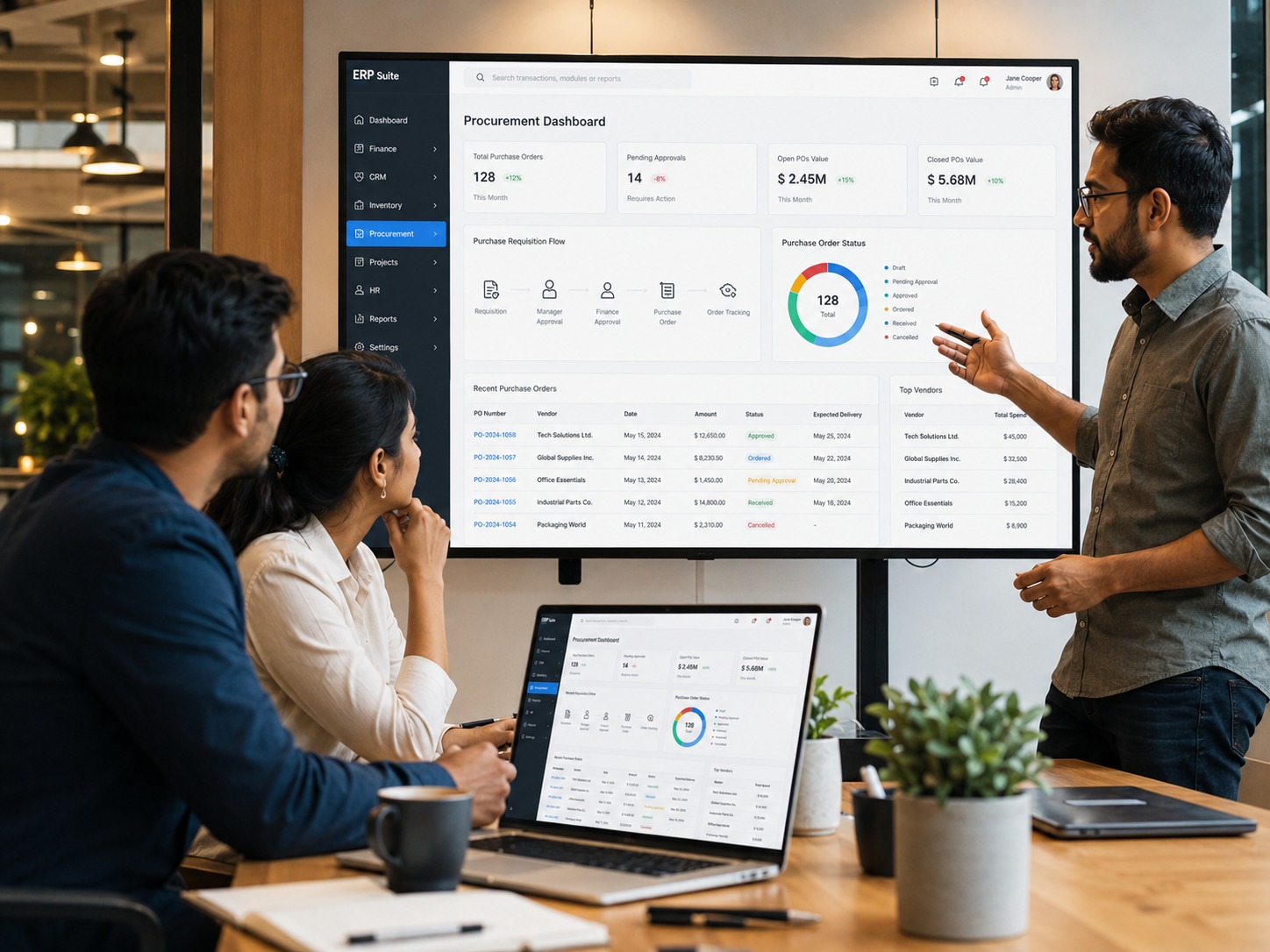 ERP Software Development project preview