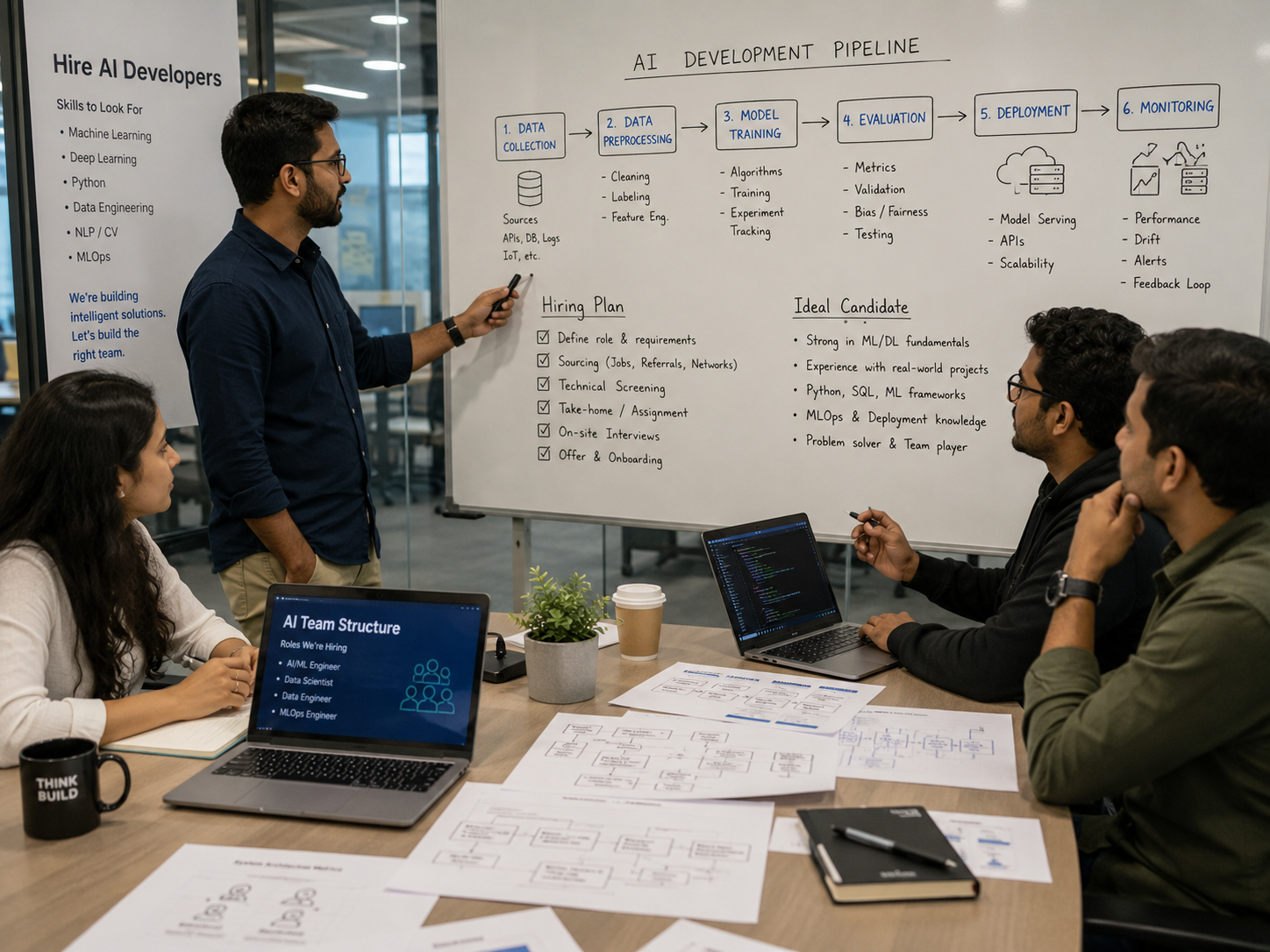 Hire AI Developers workflow