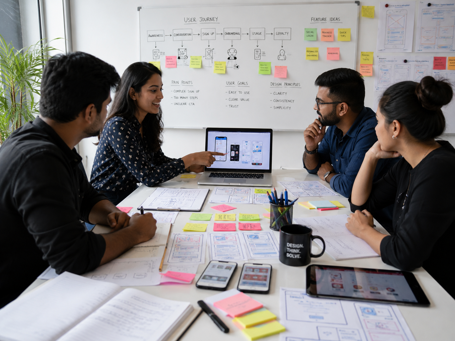 Hire UI/UX Designers planning