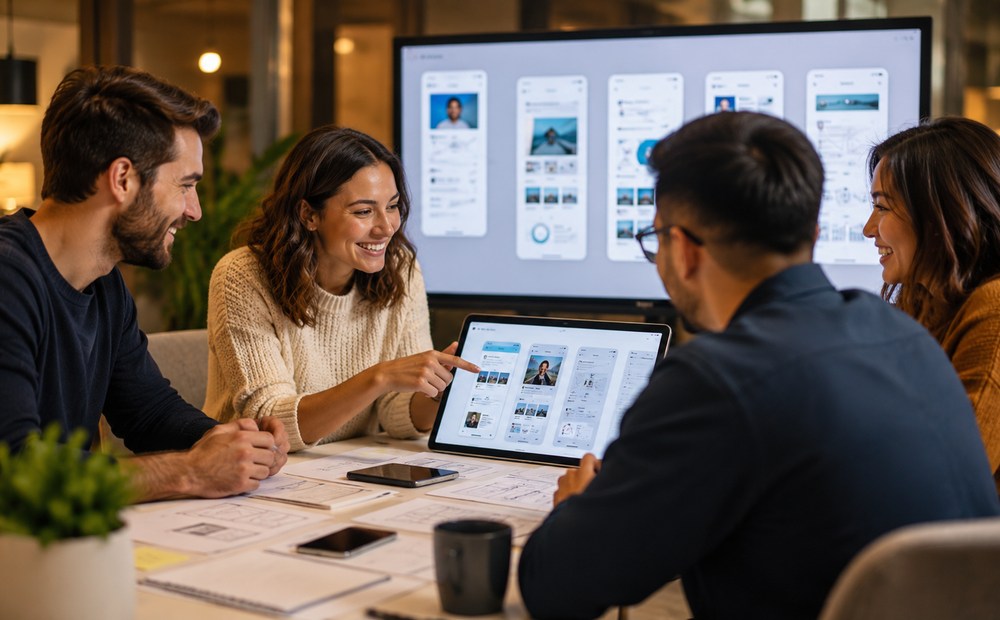 UI UX design team workspace